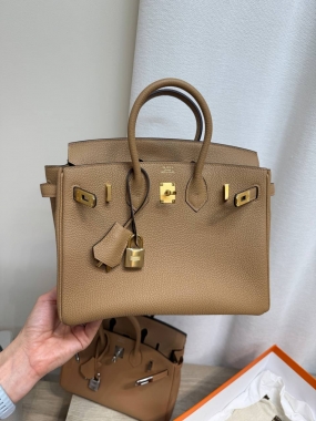 Сумка женская Birkin , 25, togo Chai Color