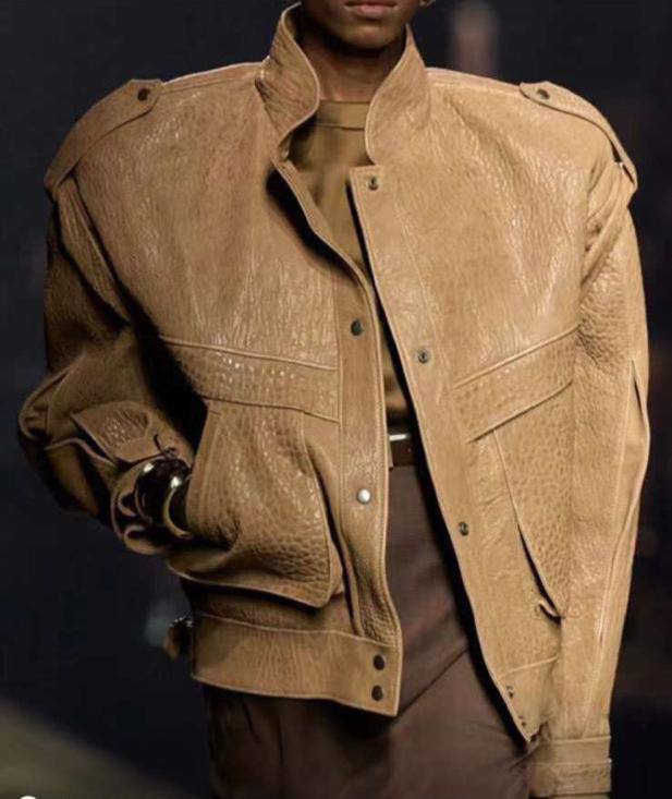 Кожаная куртка  Yves Saint Laurent Артикул BMS-120956