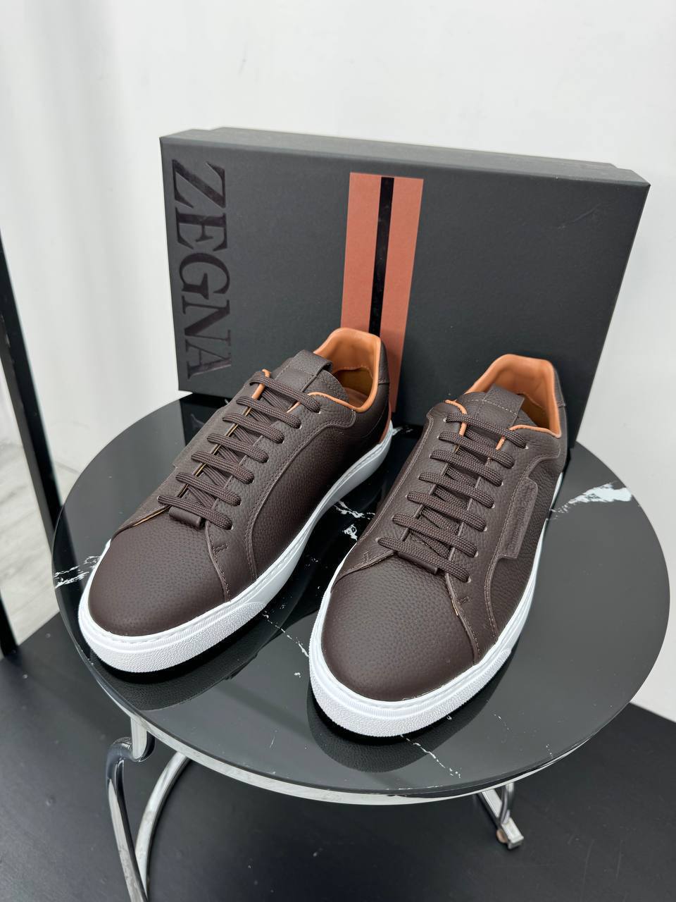 Кеды мужские  ZEGNA Артикул BMS-150449 Кеды мужские  ZEGNA Артикул BMS-150449