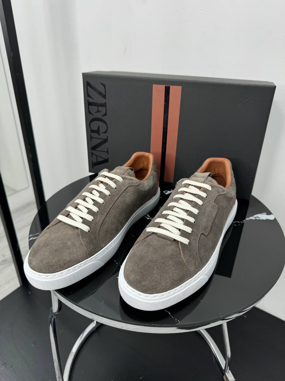 Кеды мужские  ZEGNA Артикул BMS-150586 Кеды мужские  ZEGNA Артикул BMS-150586